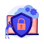 Personal data protection vector concept metaphor